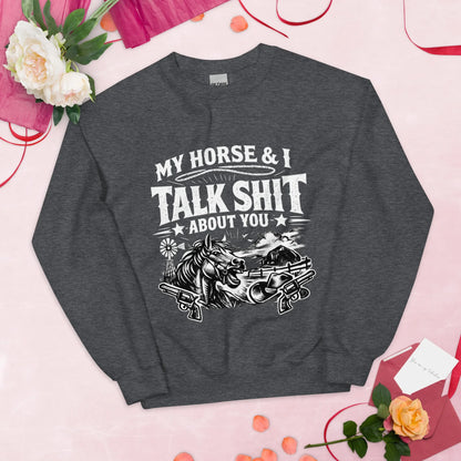 Talk Shit - Unisex Sweatshirt - Feral Pony