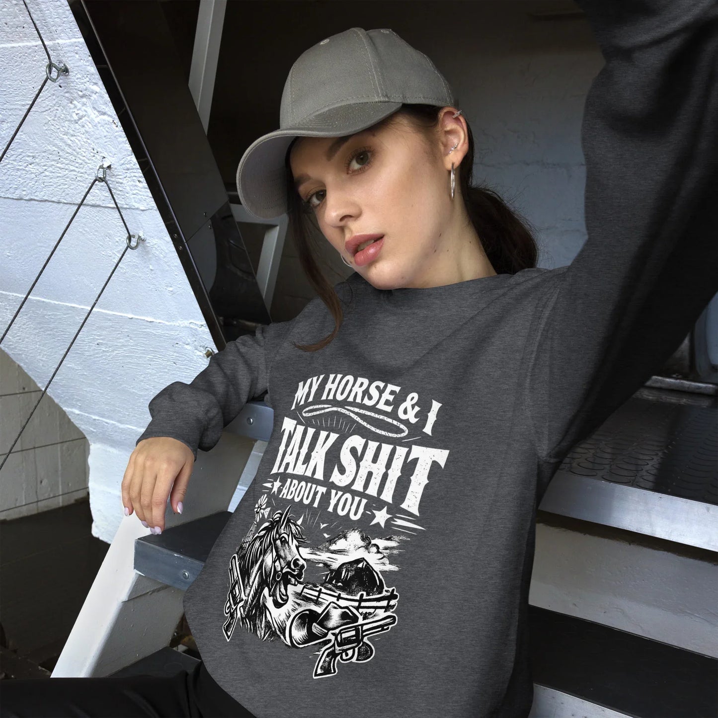 Talk Shit - Unisex Sweatshirt - Feral Pony