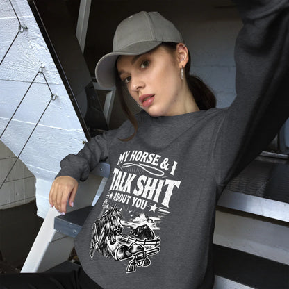 Talk Shit - Unisex Sweatshirt - Feral Pony