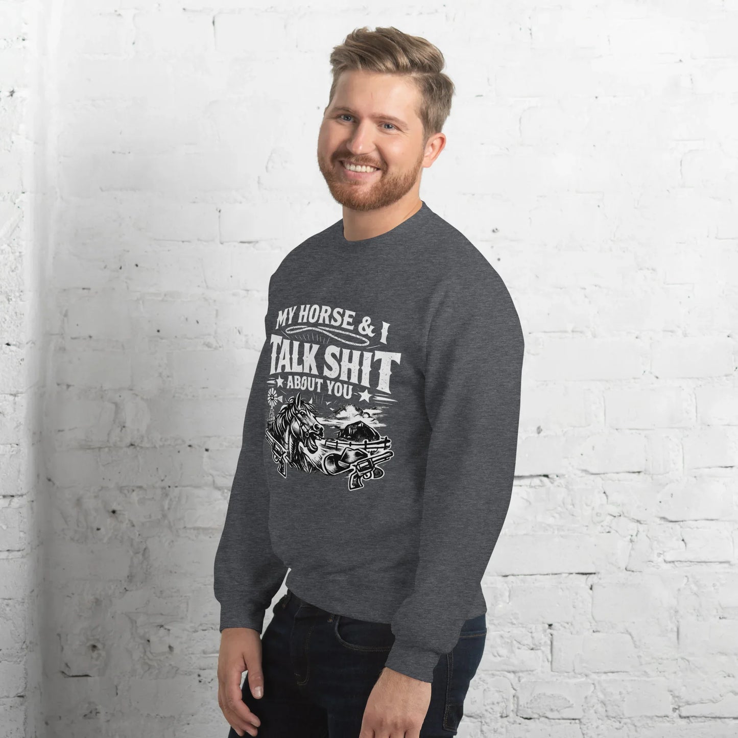 Talk Shit - Unisex Sweatshirt - Feral Pony