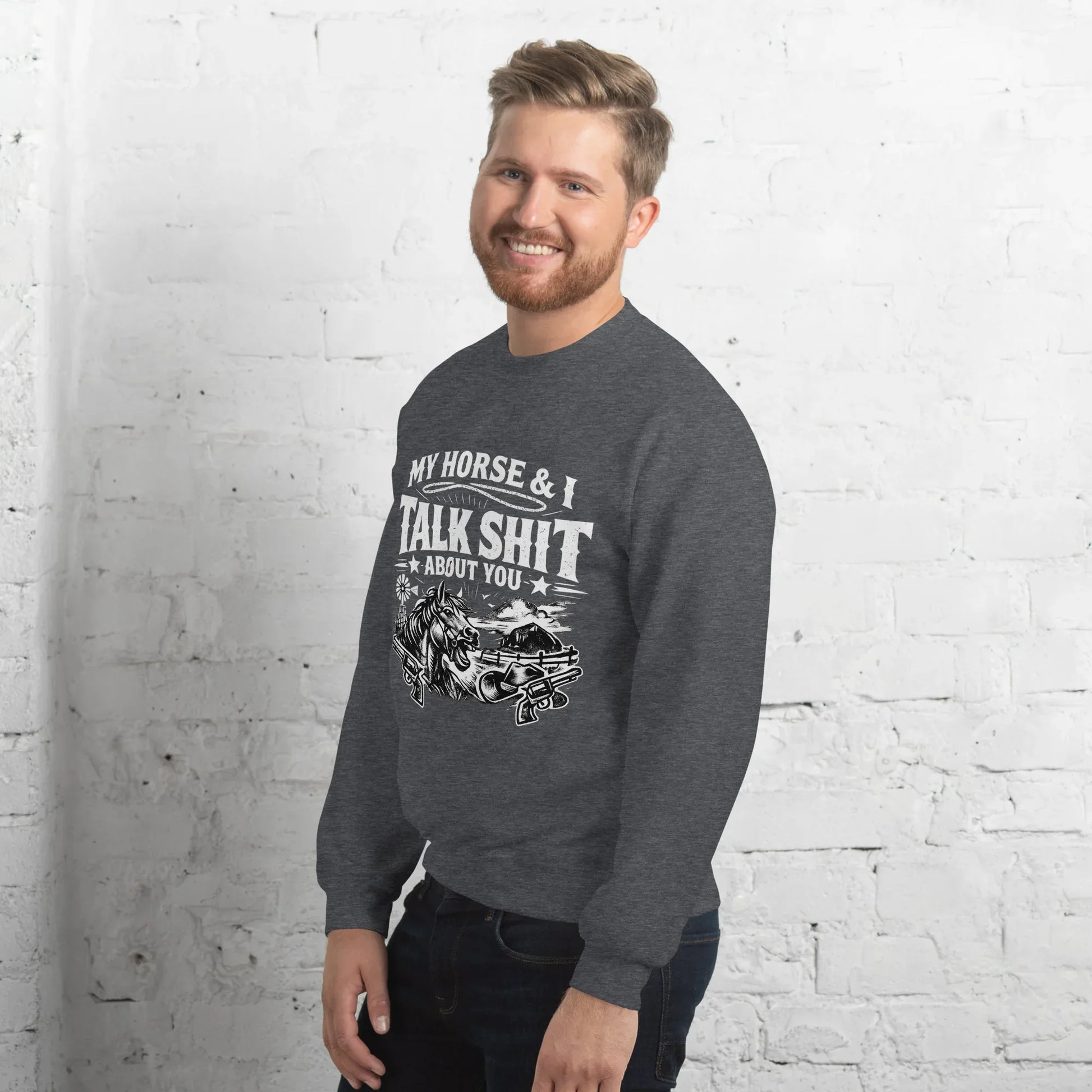 Talk Shit - Unisex Sweatshirt - Feral Pony