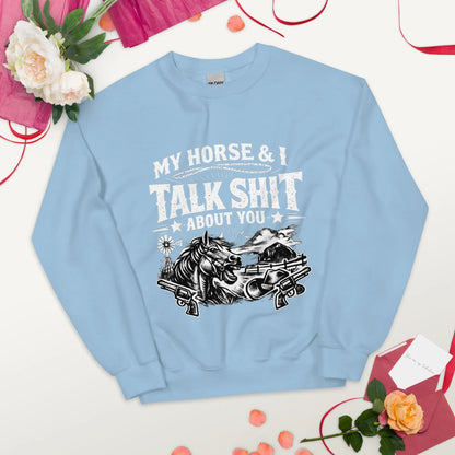 Talk Shit - Unisex Sweatshirt - Feral Pony