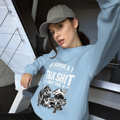 Talk Shit - Unisex Sweatshirt - Feral Pony