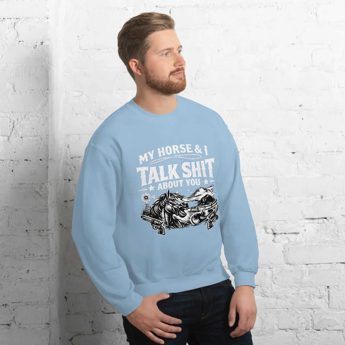 Talk Shit - Unisex Sweatshirt - Feral Pony