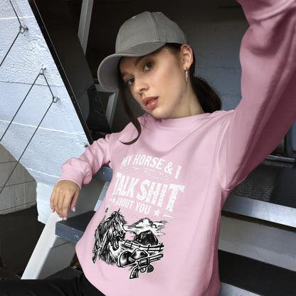 Talk Shit - Unisex Sweatshirt - Feral Pony