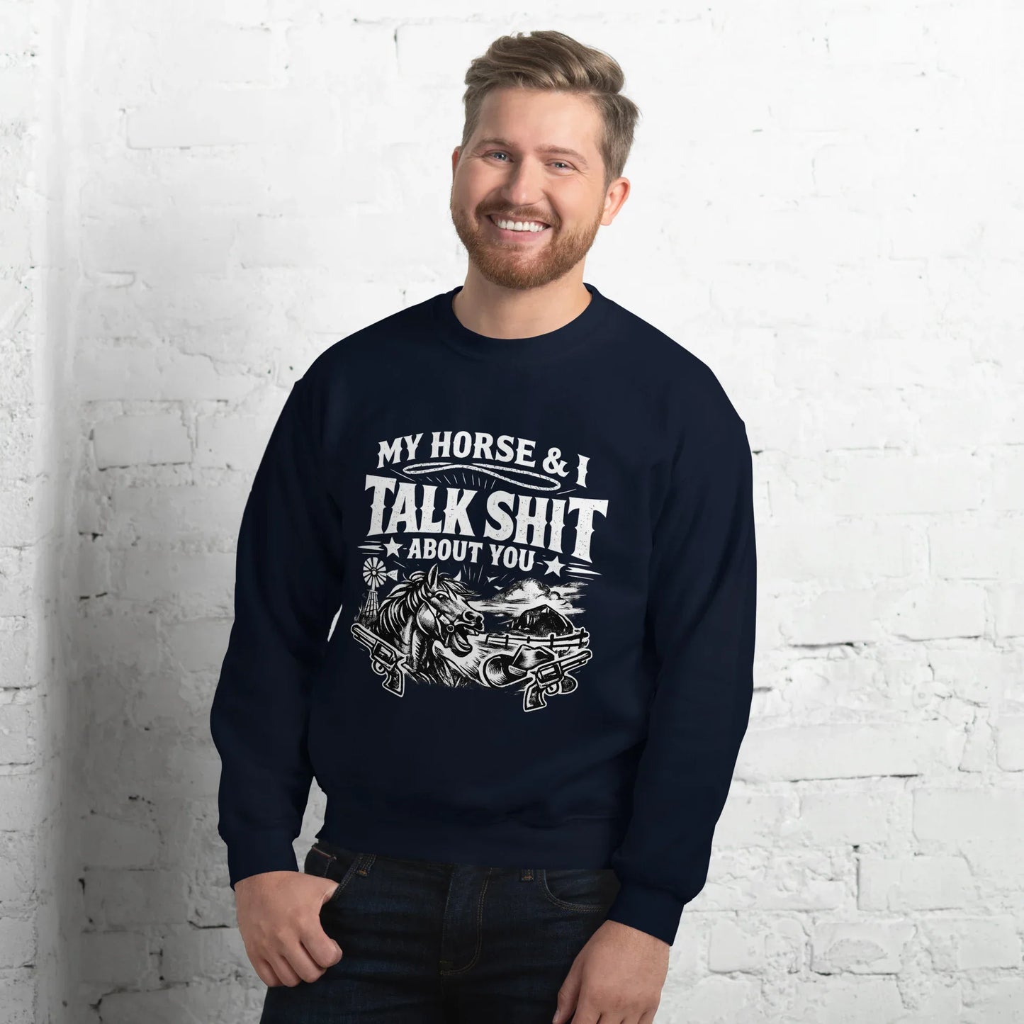Talk Shit - Unisex Sweatshirt - Feral Pony