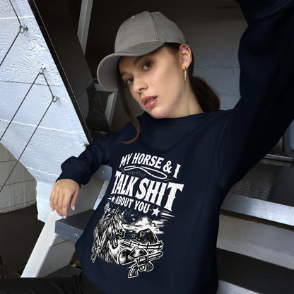 Talk Shit - Unisex Sweatshirt - Feral Pony
