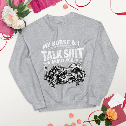Talk Shit - Unisex Sweatshirt - Feral Pony
