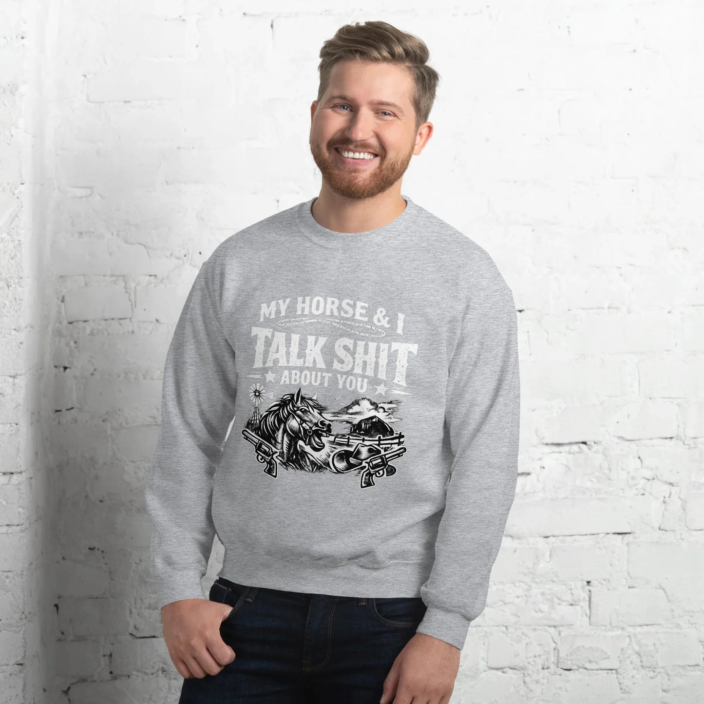Talk Shit - Unisex Sweatshirt - Feral Pony