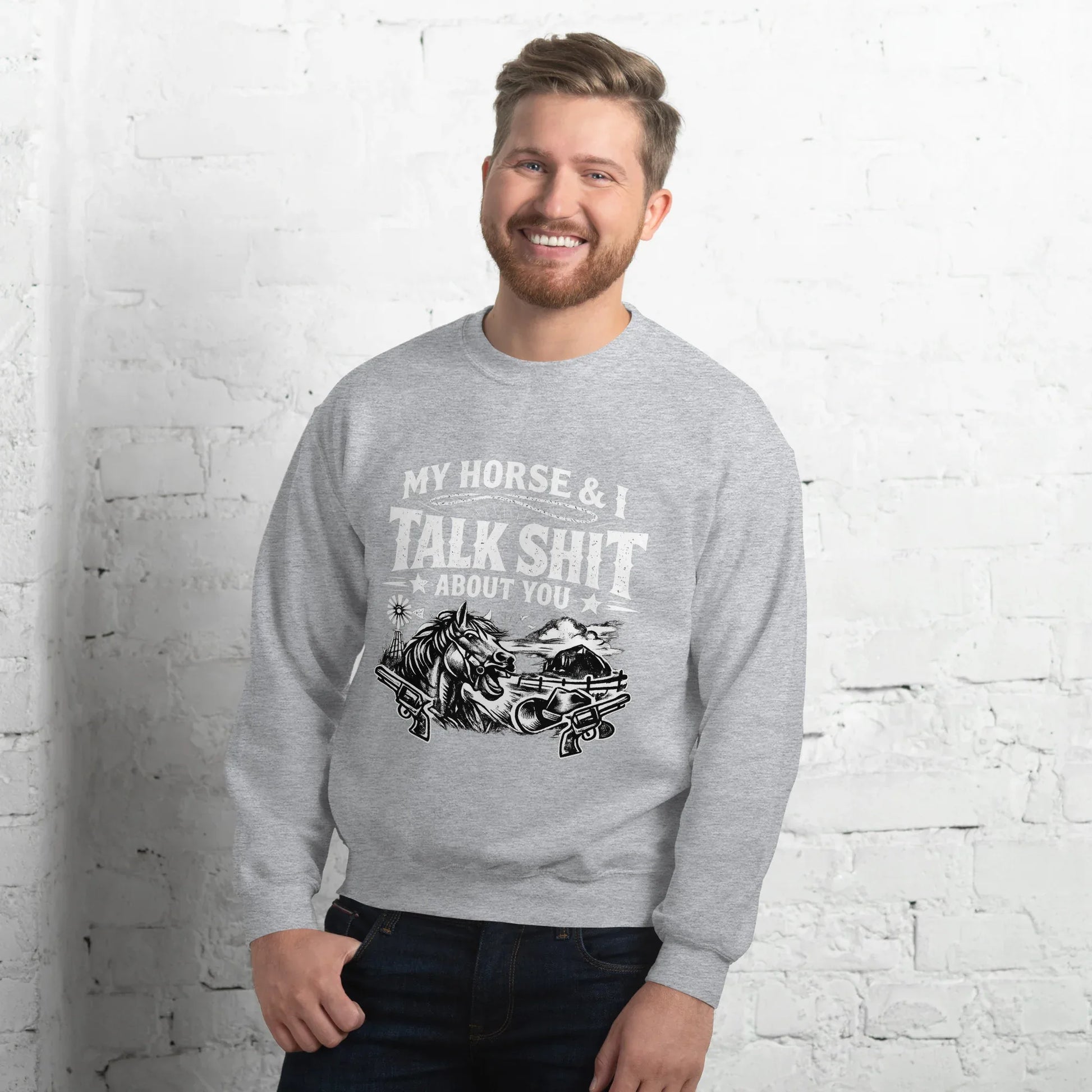 Talk Shit - Unisex Sweatshirt - Feral Pony