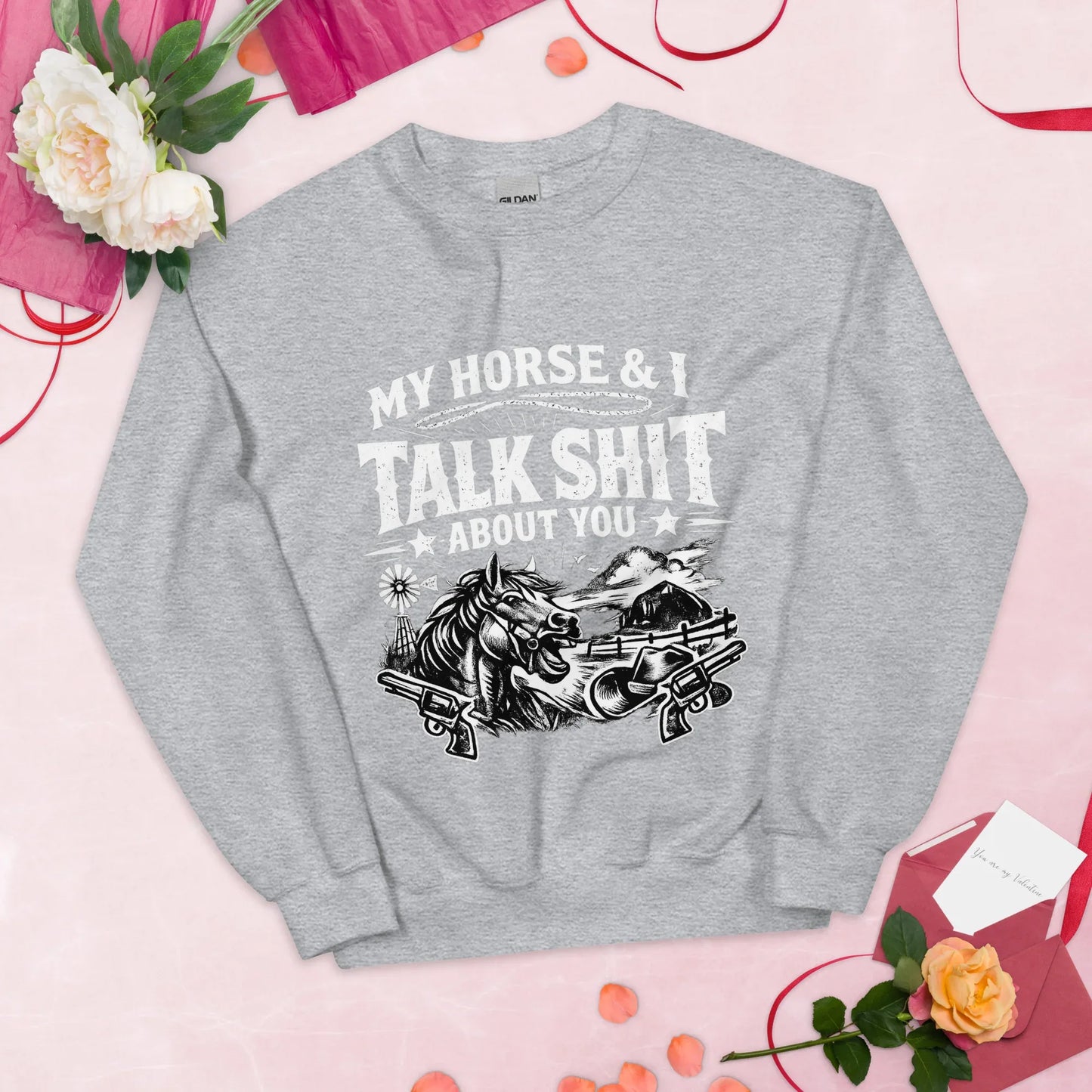 Talk Shit - Unisex Sweatshirt - Feral Pony