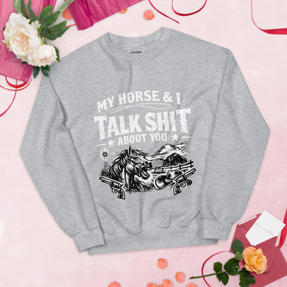 Talk Shit - Unisex Sweatshirt - Feral Pony