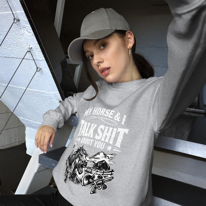 Talk Shit - Unisex Sweatshirt - Feral Pony