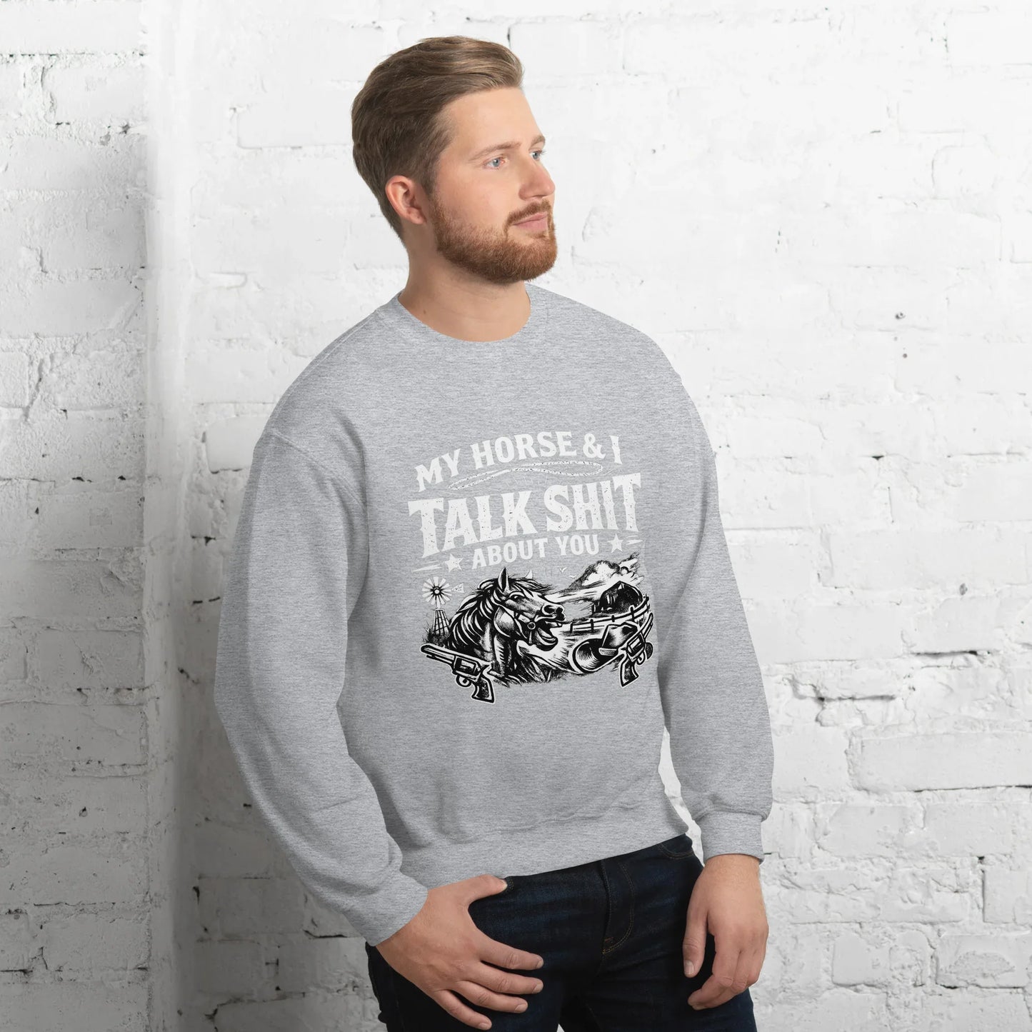 Talk Shit - Unisex Sweatshirt - Feral Pony